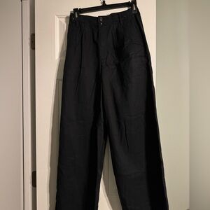 Madewell Black Button-Detail Trousers